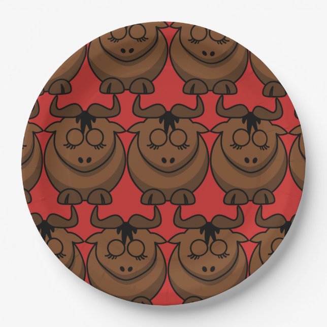 Customise Cute Dog Party Paper Plate (Front)