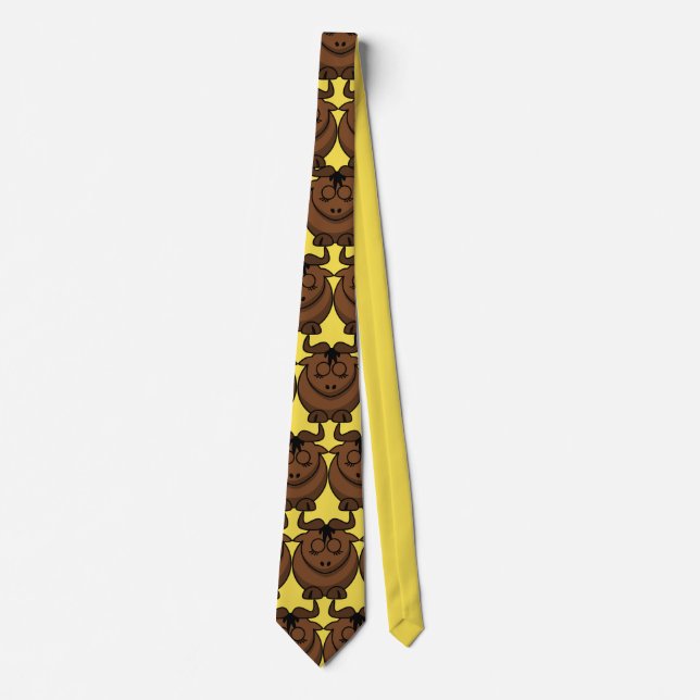 Customise Cute Gnu Tie (Front)