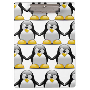 Customise Cute Penguins Clipboard