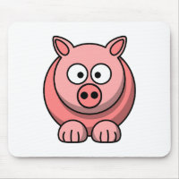 Customise Cute Pig Mousepad for Kids