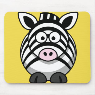 Customise Cute Zebra Mouse Pad