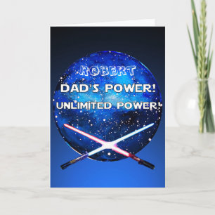 Customise DAD's POWER UNLIMITED POWER Light Swords Card