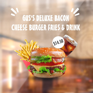 Customise Deluxe Burger Fries Drink Restaurant Sm