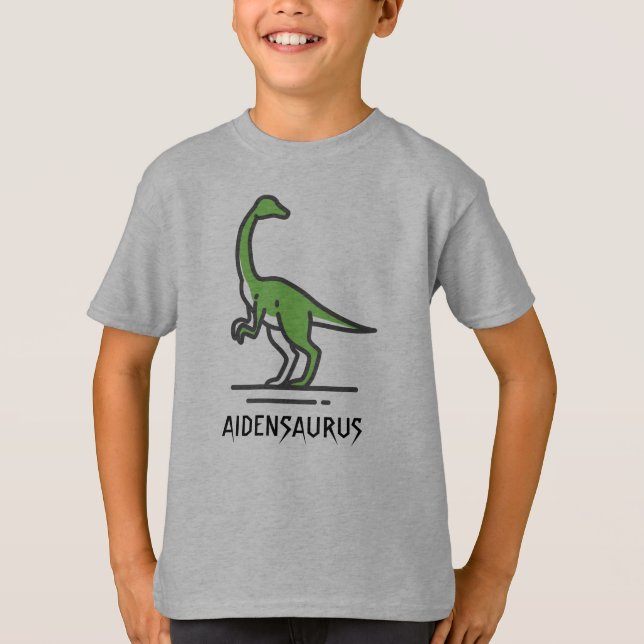 Customise Dinosaur Name Personalise T-Shirt (Front)