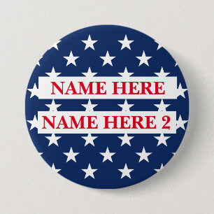 Customise Election Name  7.5 Cm Round Badge