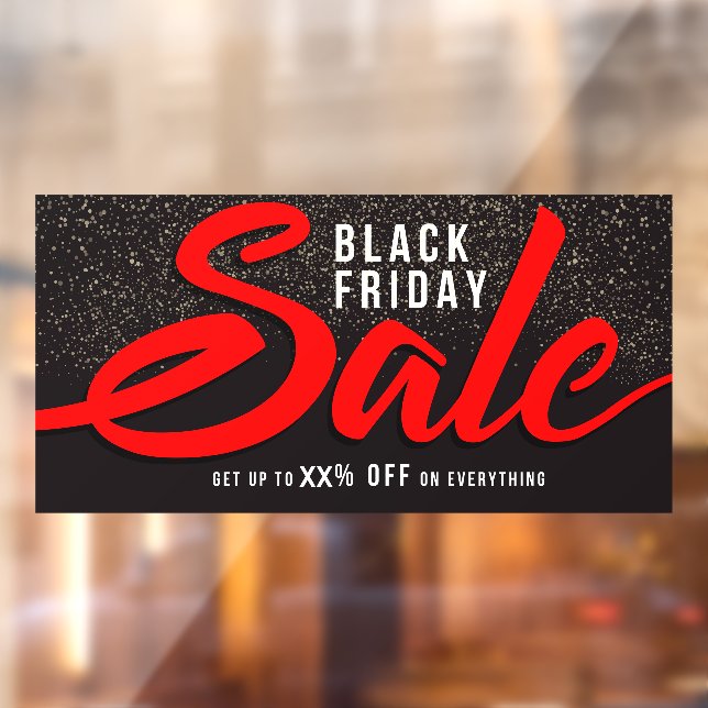 Customise Elegant Black Friday Sale Percentage Off (Sheet 2)