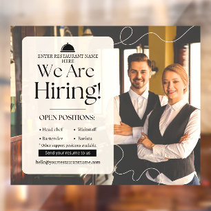 Customise Elegant Restaurant We Are Hiring Staff