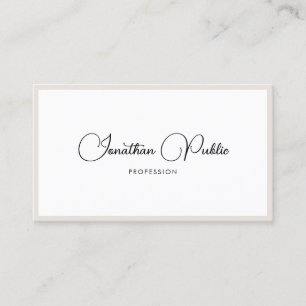 Customise Elegant Typography Minimalist Modern Business Card