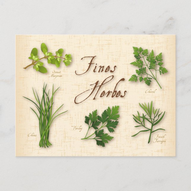 Customise Fines Herbs Postcard (Front)