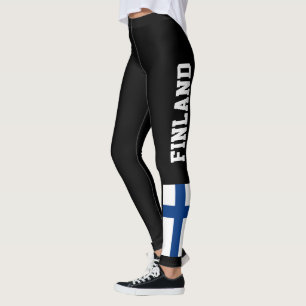 Customise Finland National Flag Leggings
