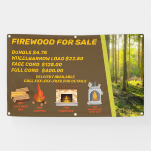Customise Firewood For Sale Camping Fireplace Home Banner