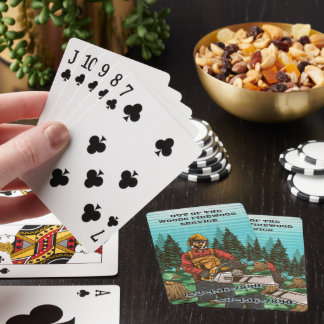 Customise Firewood Sales Business Promotional Playing Cards
