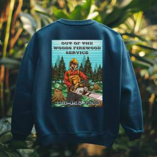 Customise Firewood Sales Business Promotional Sweatshirt