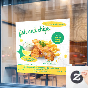 Customise Fish and Chips Restaurant Promotional