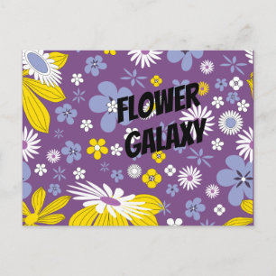 Customise Flower Galaxy Postcard