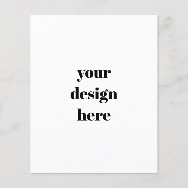 Customise  flyer (Front)