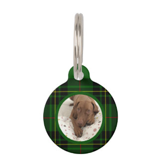 Customise Forbes Tartan Green Dog Pet Tag