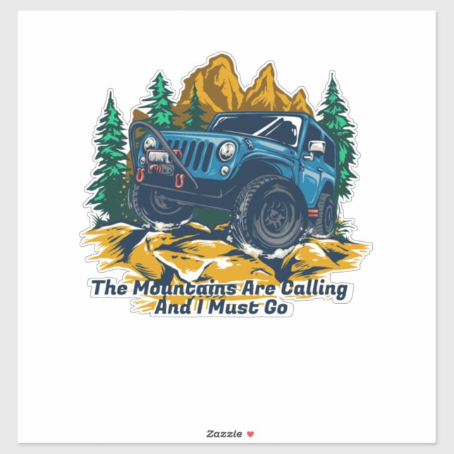 Customise Four Wheel Drive The Mountains Calling (Sheet)