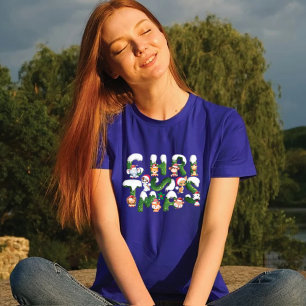 Customise Funny Christmas Alphabet wild Animal T-Shirt