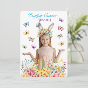 Customise Funny Easter Bunny Ears Invitation