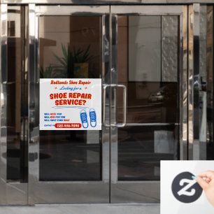 Customise Funny Shoe Repair Service Promo