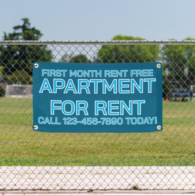 Customise Generic Apartment For Rent Lease Banner (Insitu)