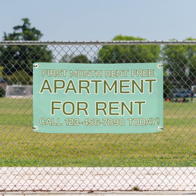 Customise Generic Apartment For Rent Lease  Banner (Insitu)