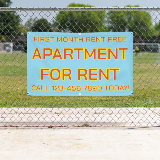 Customise Generic Apartment For Rent Lease Banner (Insitu)