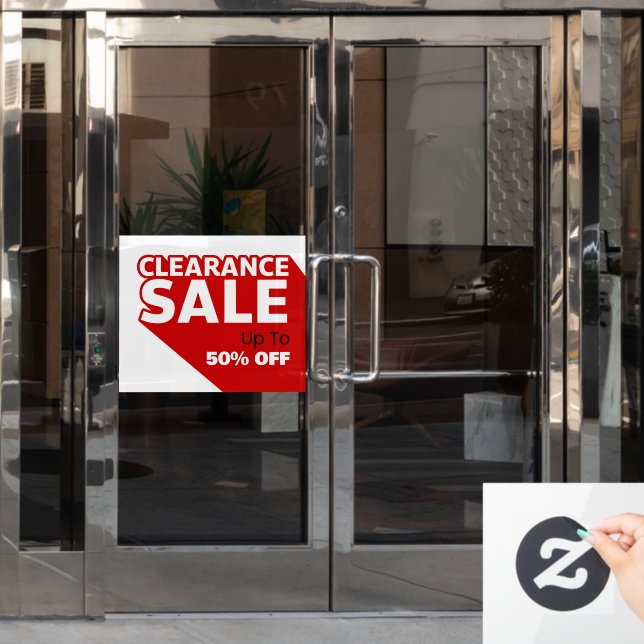 Customise Generic Clearance Sale Up To Percent Off (Office Door)