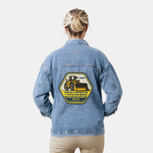 Customise Generic Construction Contracting Busines Denim Jacket