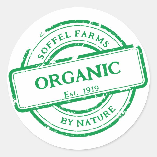 Customise Generic Farm Veggies Eggs Promo Classic Round Sticker (Front)