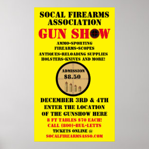 Customise Generic Gun Show Event Detailed Poster