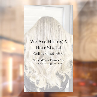 Customise Generic Hair Salon Now Hiring 