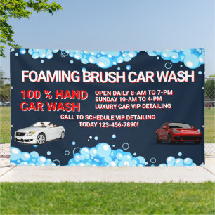 Customise Generic Large Car Wash Business  Banner
