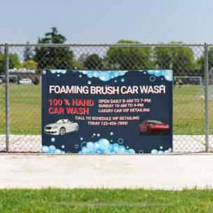 Customise Generic Large Car Wash Business  Banner