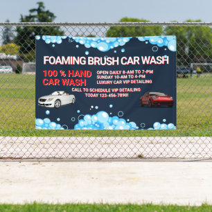 Customise Generic Large Car Wash Business  Banner