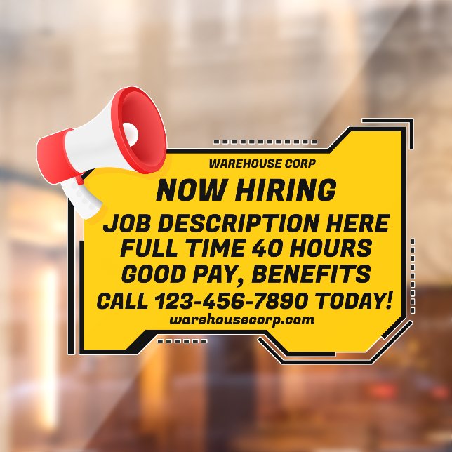 Customise Generic Loud Speaker Now Hiring (Sheet 2)