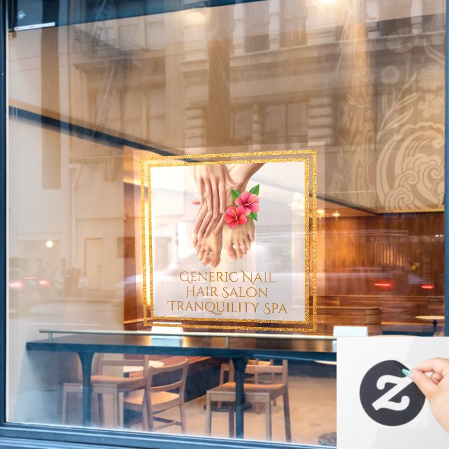 Customise Generic Nail Hair Salon Tranquillity Spa (Cafe Window)