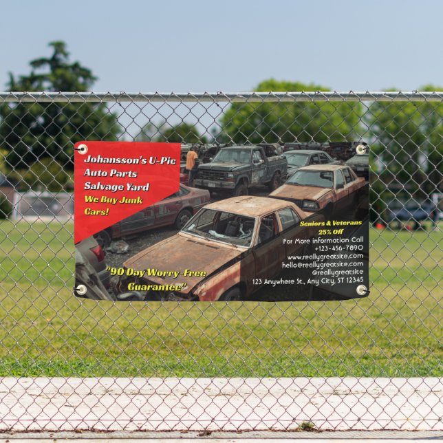 Customise Generic U Pic Em Auto Parts Scrap Yard  Banner (Insitu)