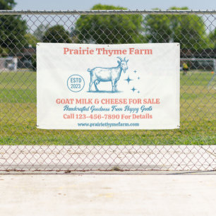 Customise Goat Farm Milk Cheese For Sale Banner