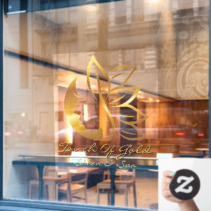 Customise Gold Hair Salon and Spa Business Front 