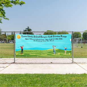 Customise Golf Driving Range Business Scenic Banner