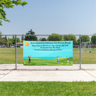 Customise Golf Driving Range Business Scenic Banner
