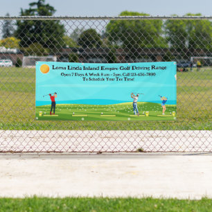 Customise Golf Driving Range Business Scenic Banner