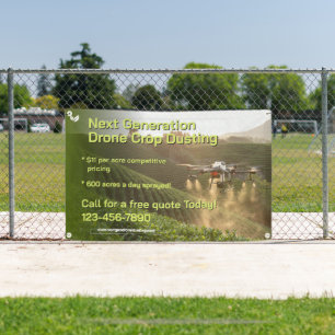 Customise GPS Drone Crop Spraying Business Promo Banner