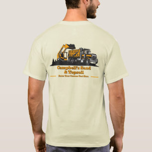 Customise Gravel Truck Skid Steer Contractor Brand T-Shirt