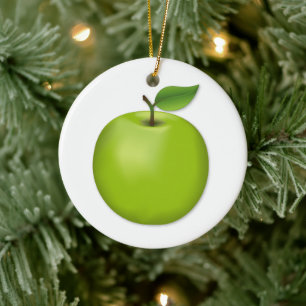 Customise Green Apple Ornament