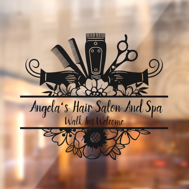 Customise Hair Salon And Spa Black  (Sheet 2)