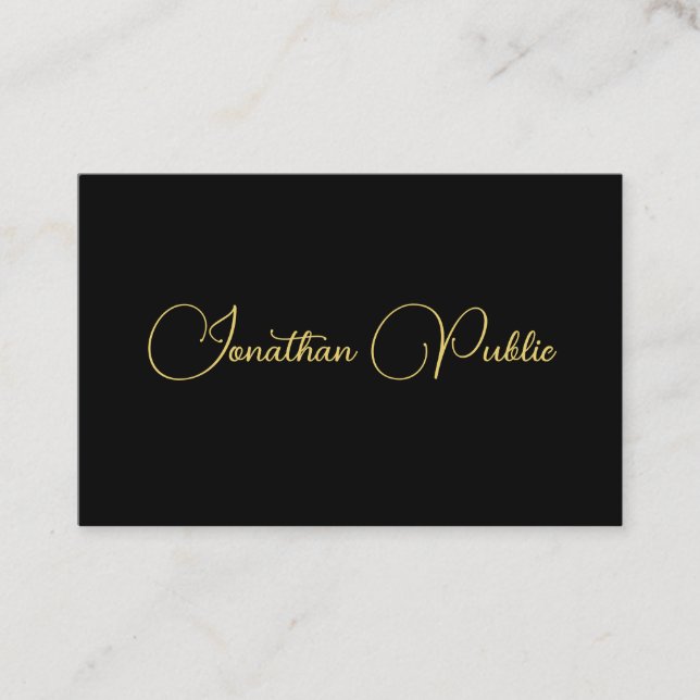 Customise Handwritten Script Name Template Elegant Business Card (Front)