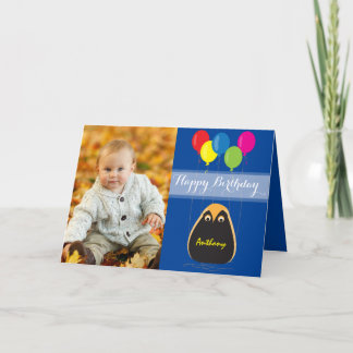 Customise Happy Birthday with a Lucky Owl Card